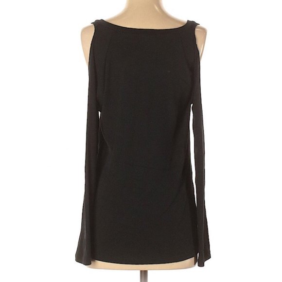 LNA Cold Shoulder Modal Rib Knit Top S - Picture 2 of 3